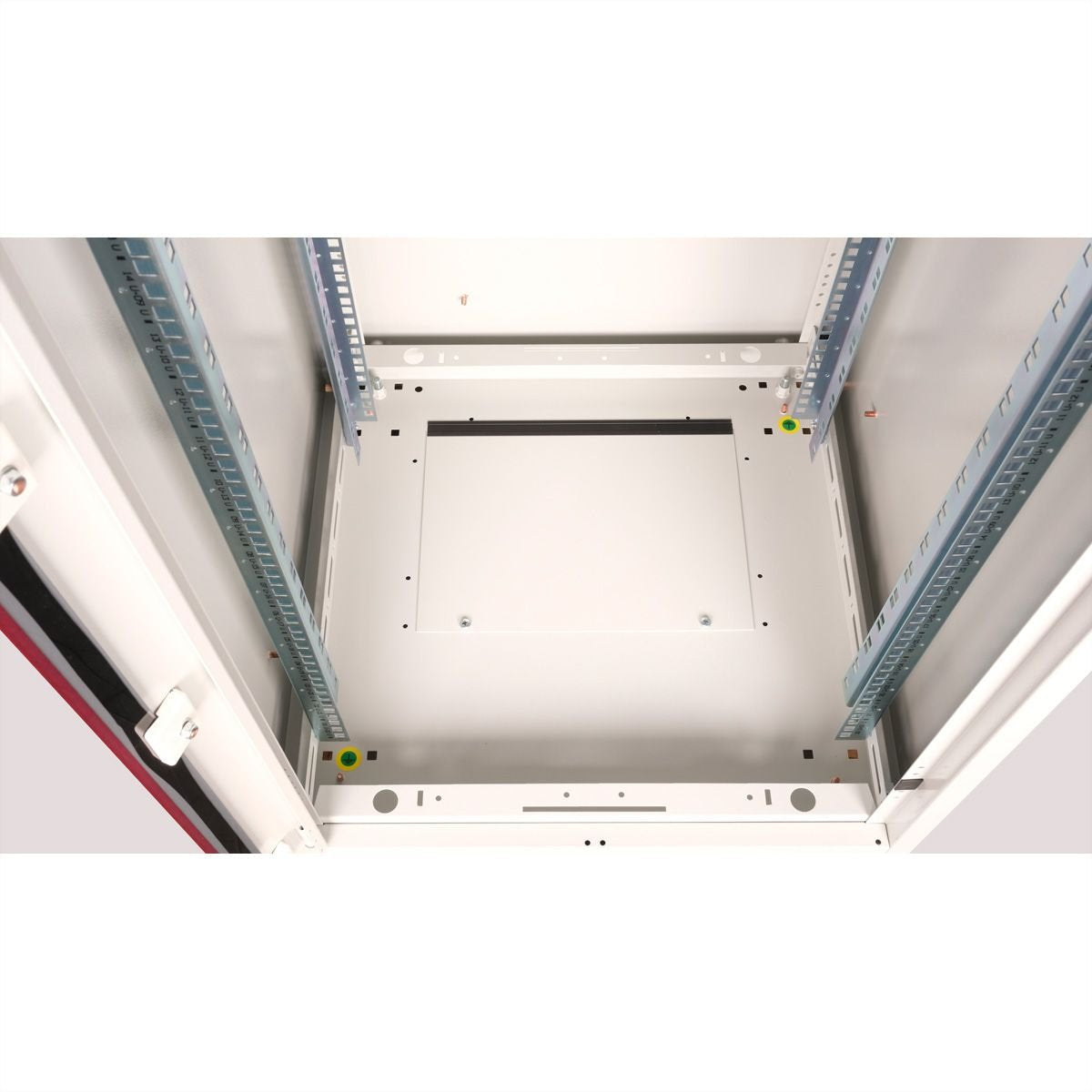 Roline 19-Zoll Netzwerkschrank Basic 22 He, 600x600 Bxt Glastr Grau