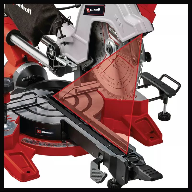 Sierras Einhell Te-Sm 10 L Dual, 4300877 De Corte A Inglete Y A Bisel Rojo