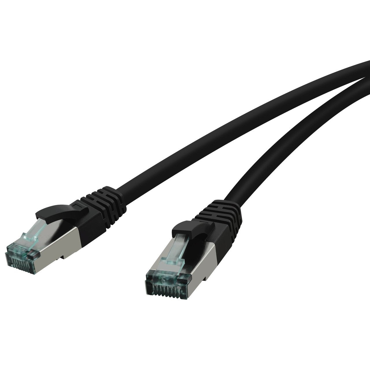 Red Cat.6a 7,5m Schwarz Cable De Red Cat.6a S Ftp Awg 27 7, 2xrj45, Schwarz, 7,5m