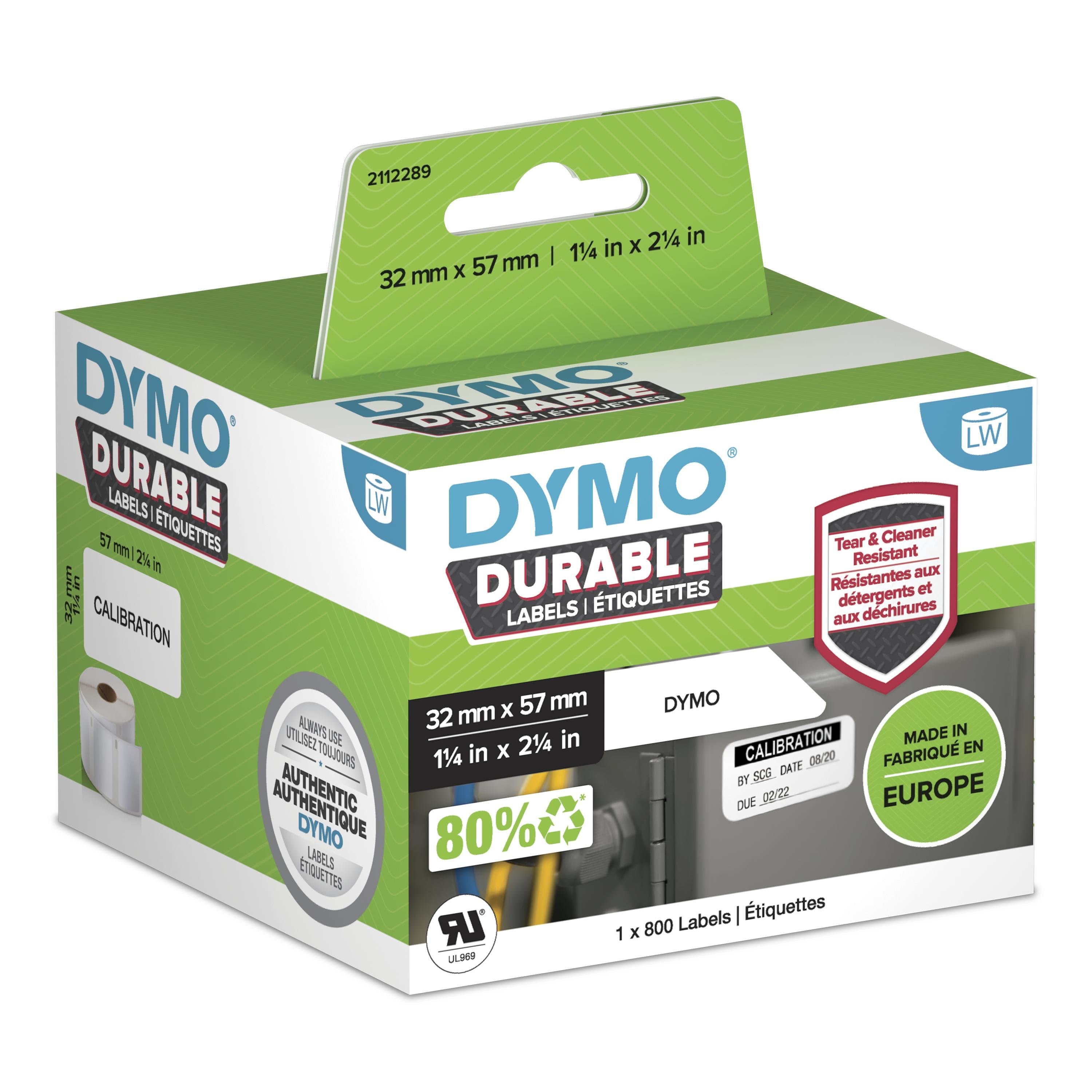 EAN 3026981122897 - DYMO Durable Blanco Etiqueta para impresora autoadhesiva imagen 1