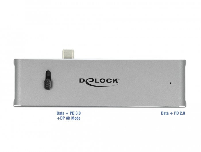 Delock 87752 Base Para Portátil Y Replicador De Puertos Alámbrico Usb 3.2 Gen 1 (3.1 Gen 1) Type-C Gris, Estación De Acoplamiento Gris, Alámbrico, Usb 3.2 Gen 1 (3.1 Gen 1) Type-C, Gris, Microsd (Transflash), Sd, 3840 X 2160 Pixeles, Metal