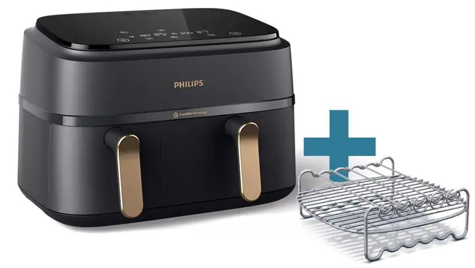 EAN 8720389033018 - Philips 3000 series NA352/04 freidora 9 L Independiente 2750 W Freidora de aire caliente Negro, Cobre imagen 1