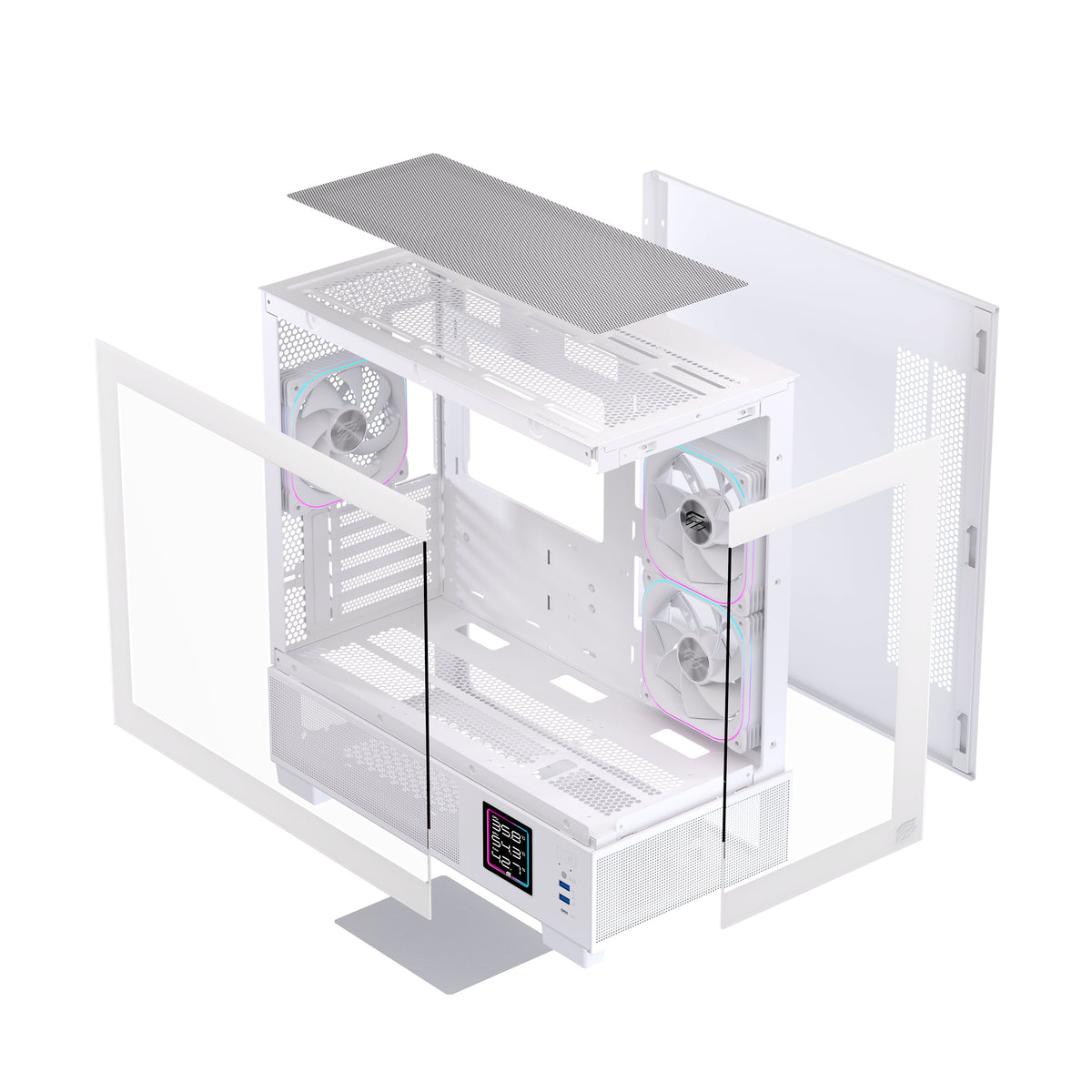 EAN 6977277360073 - Einarex EXCS-SM-51DR-W carcasa de ordenador Micro Torre Blanco imagen 9