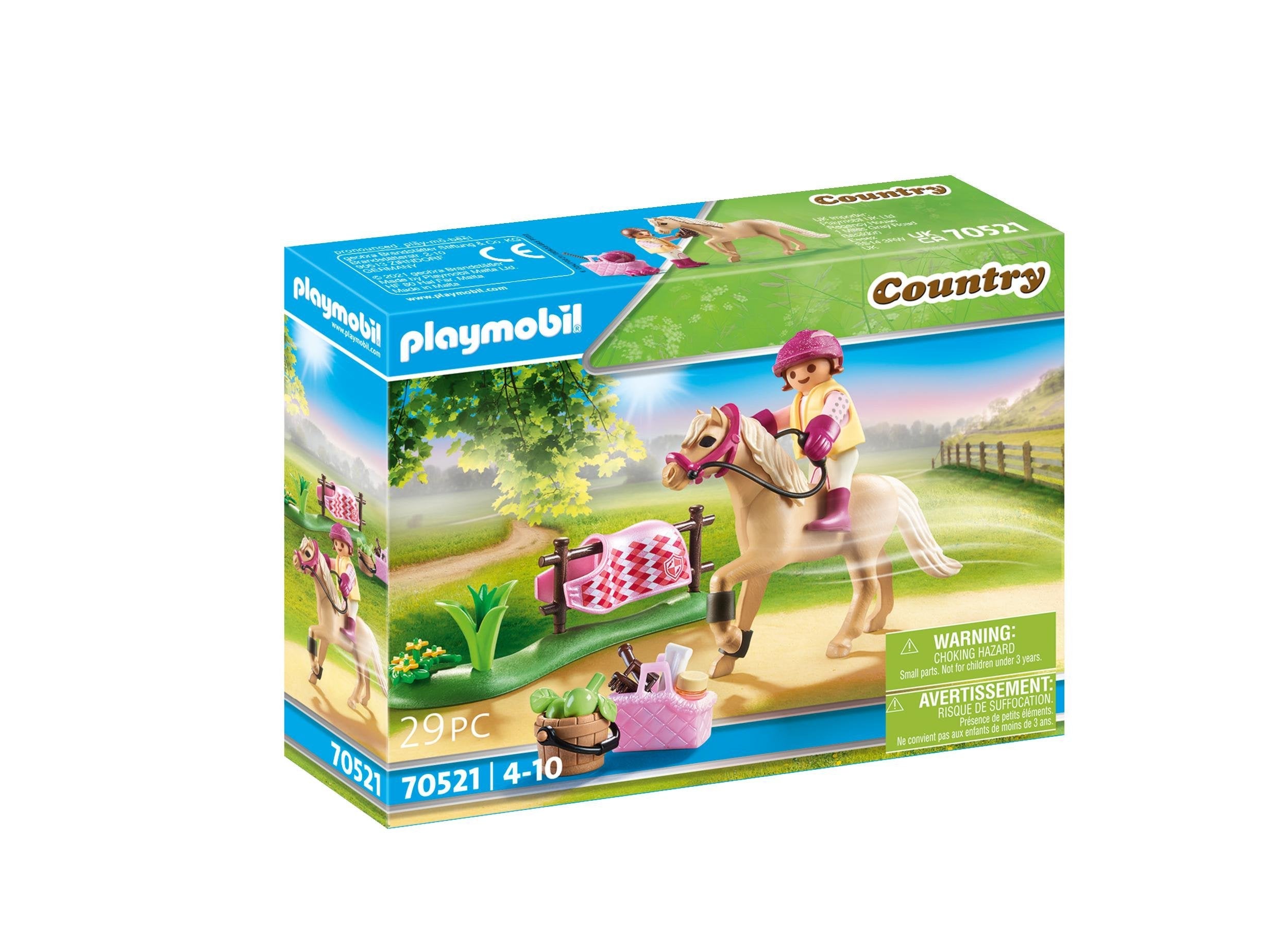 Playmobil 70521 Coleccionable Poni De Equitacion Aleman