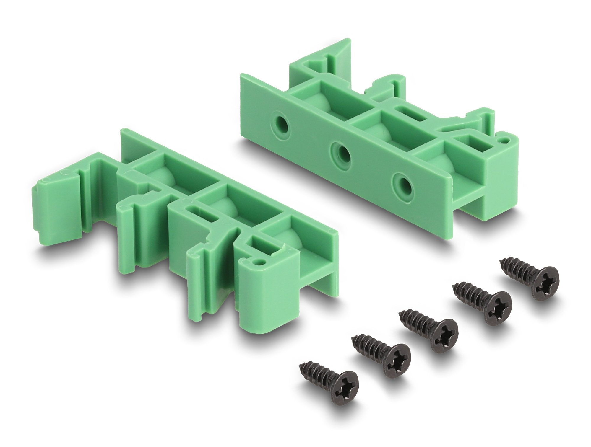 Delock 66992 Rj45 Hembra A Bloque De Terminales Con Pulsador Para Carril Din