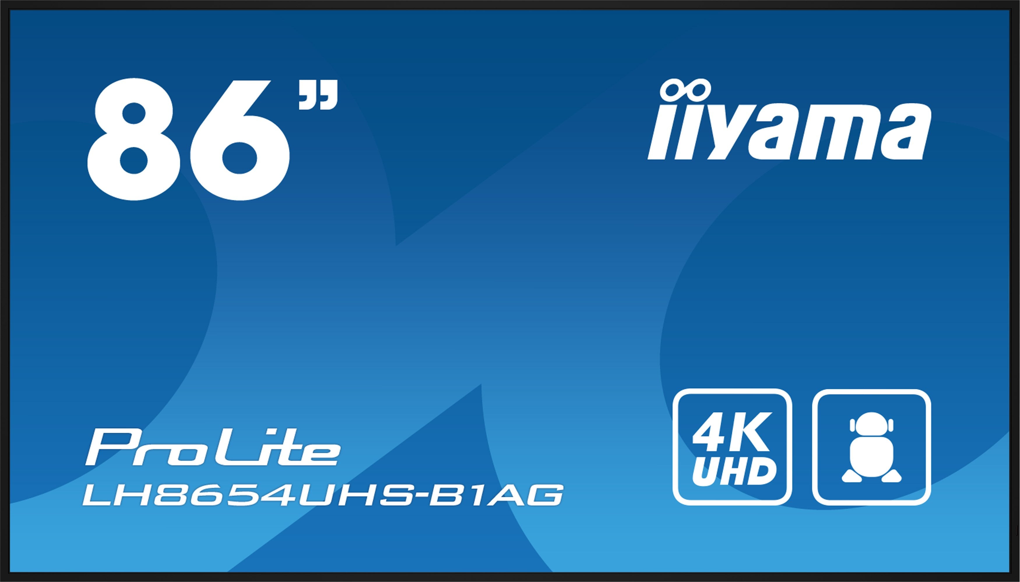 Iiyama Prolite To Be Updated 2,17 M (85.6") 3840 X 2160 Pixeles 4k Ultra Hd Led Negro