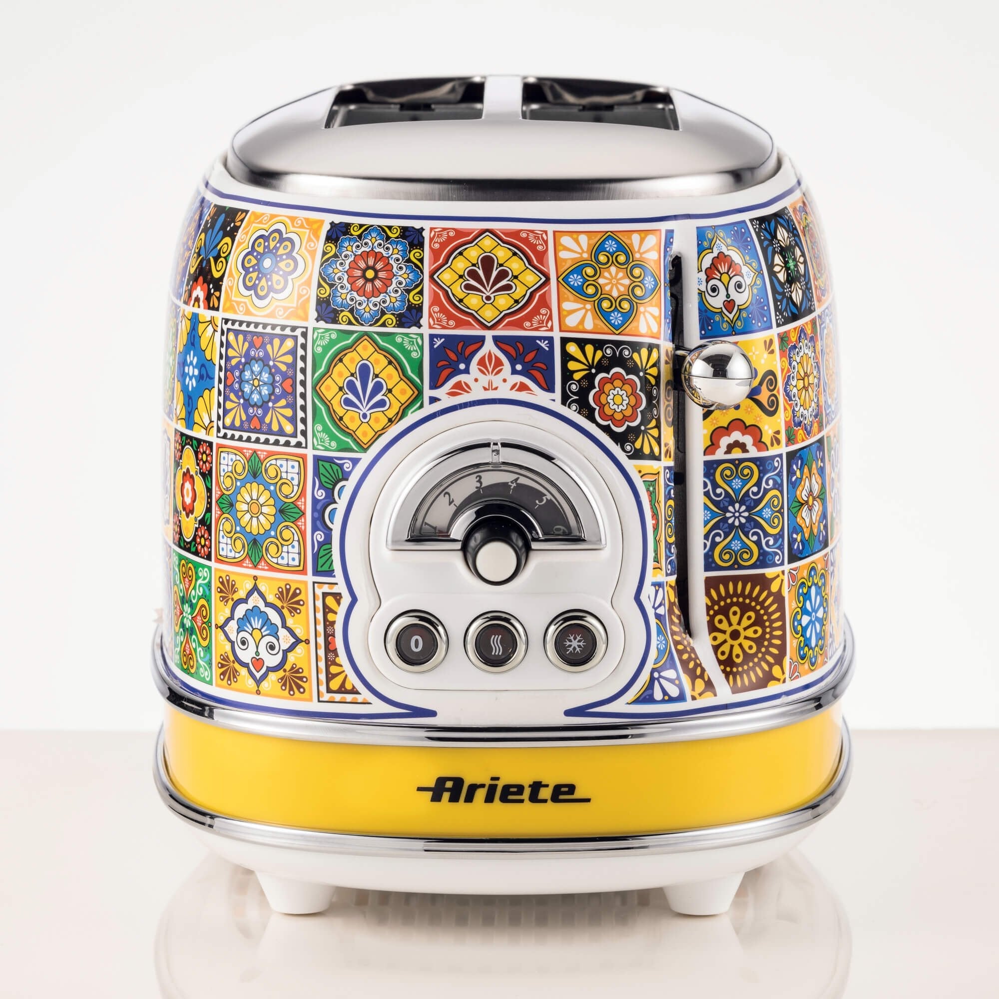 Ariete 2-Schlitz-Toaster Positano (Mehrfarbig, 810 Watt, Para 2 Scheiben Toast) 0155po