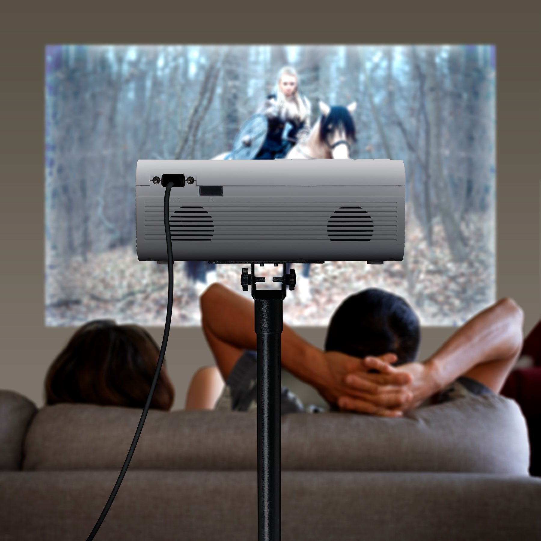 EAN 8711902085133 - Lenco LPJ-280WH videoproyector Proyector de alcance estándar 2800 lúmenes ANSI LCD 800x480 Blanco imagen 10