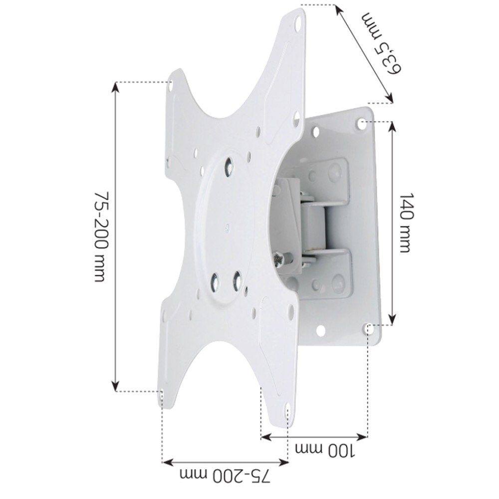 Techly Ica-Lcd 2900wh Soporte De Pared Para Pantalla Plana 94 Cm (37") Blanco