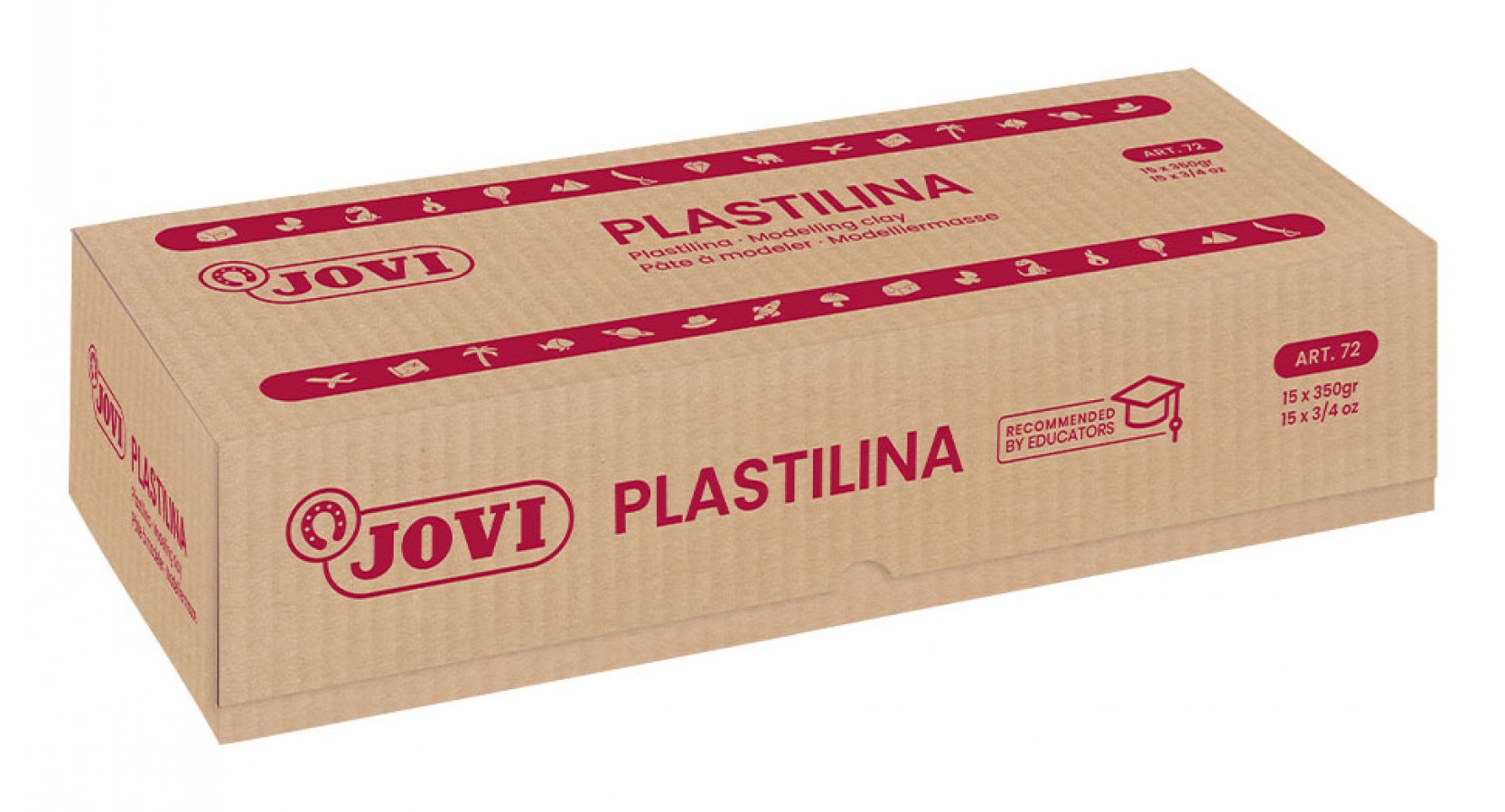 EAN 8412027007375 - Jovi PLASTILINA Pasta de modelar 5,25 kg Negro 1 pieza(s) imagen 2