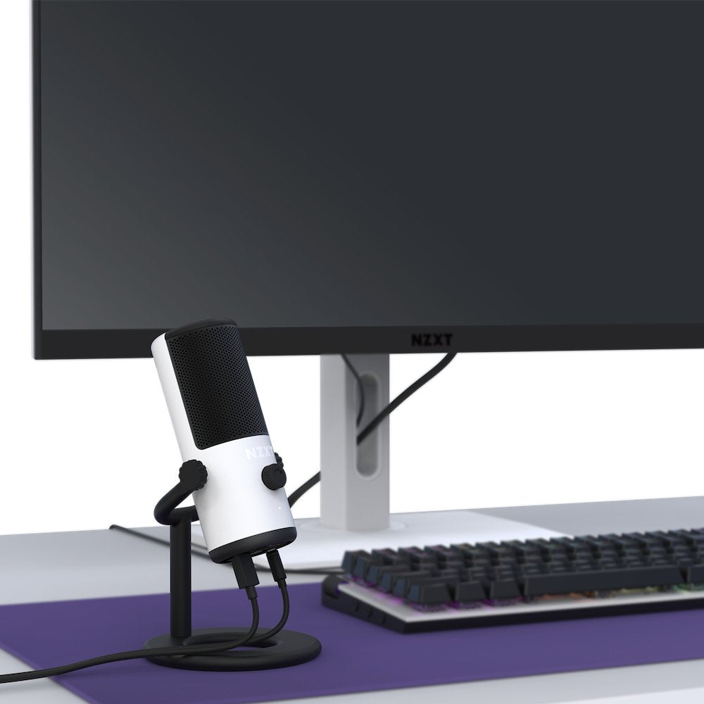 Micrófono Nzxt Capsule Mini, Blanco/Negro