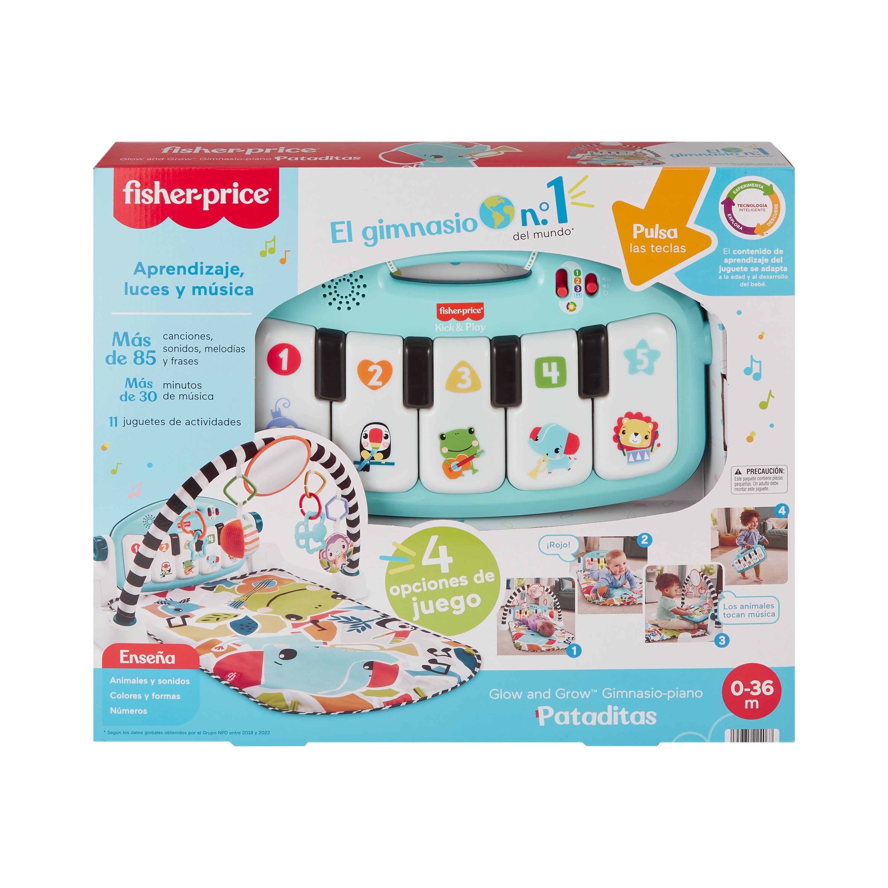 EAN 0194735224067 - Fisher-Price HWY54 gimnasio para bebé y tapete de juego Tela, Plástico Multicolor Gimnasio para bebés imagen 12