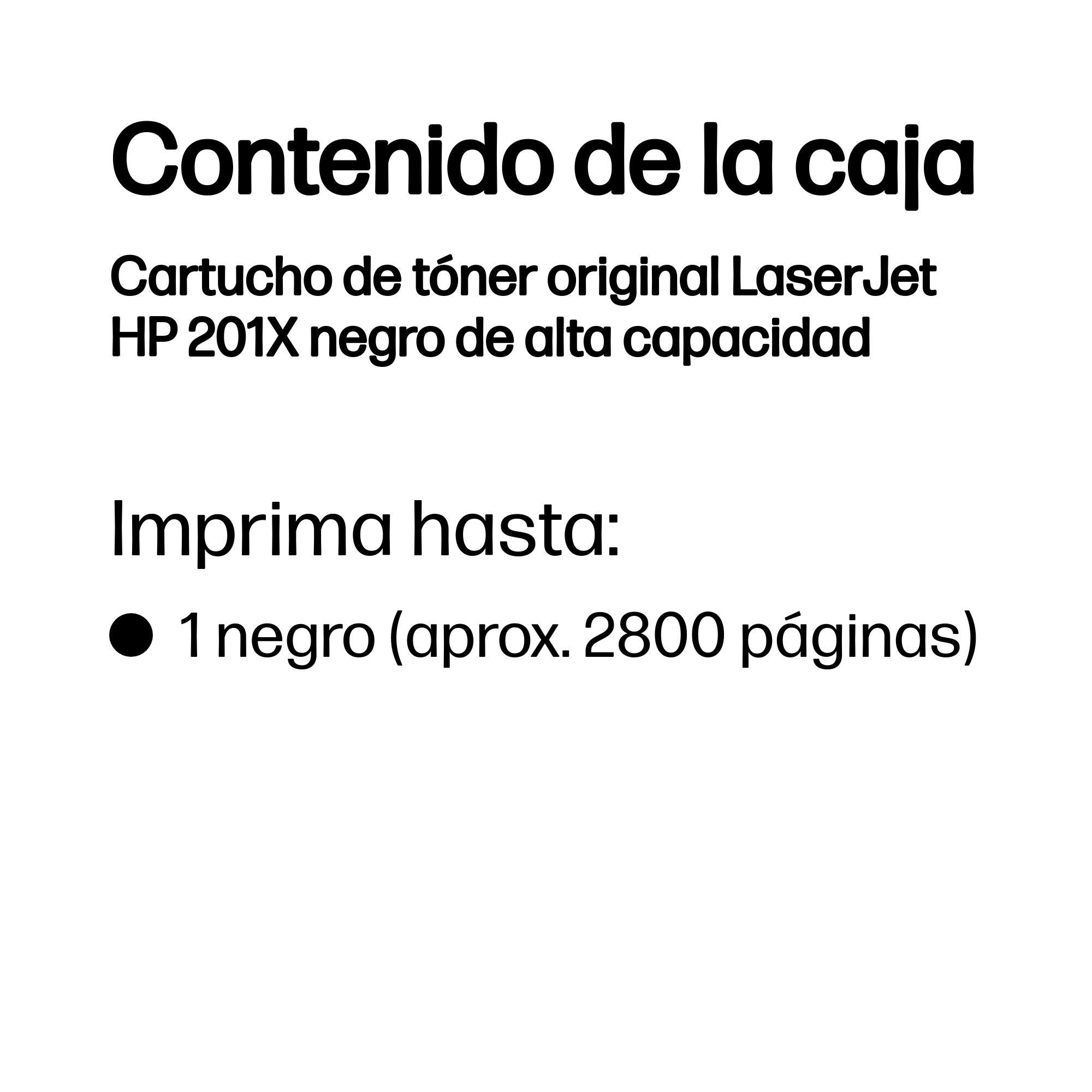 EAN 0888793237984 - HP 201X High Yield Black Original LaserJet Toner Cartridge cartucho de tóner 1 pieza(s) imagen 3