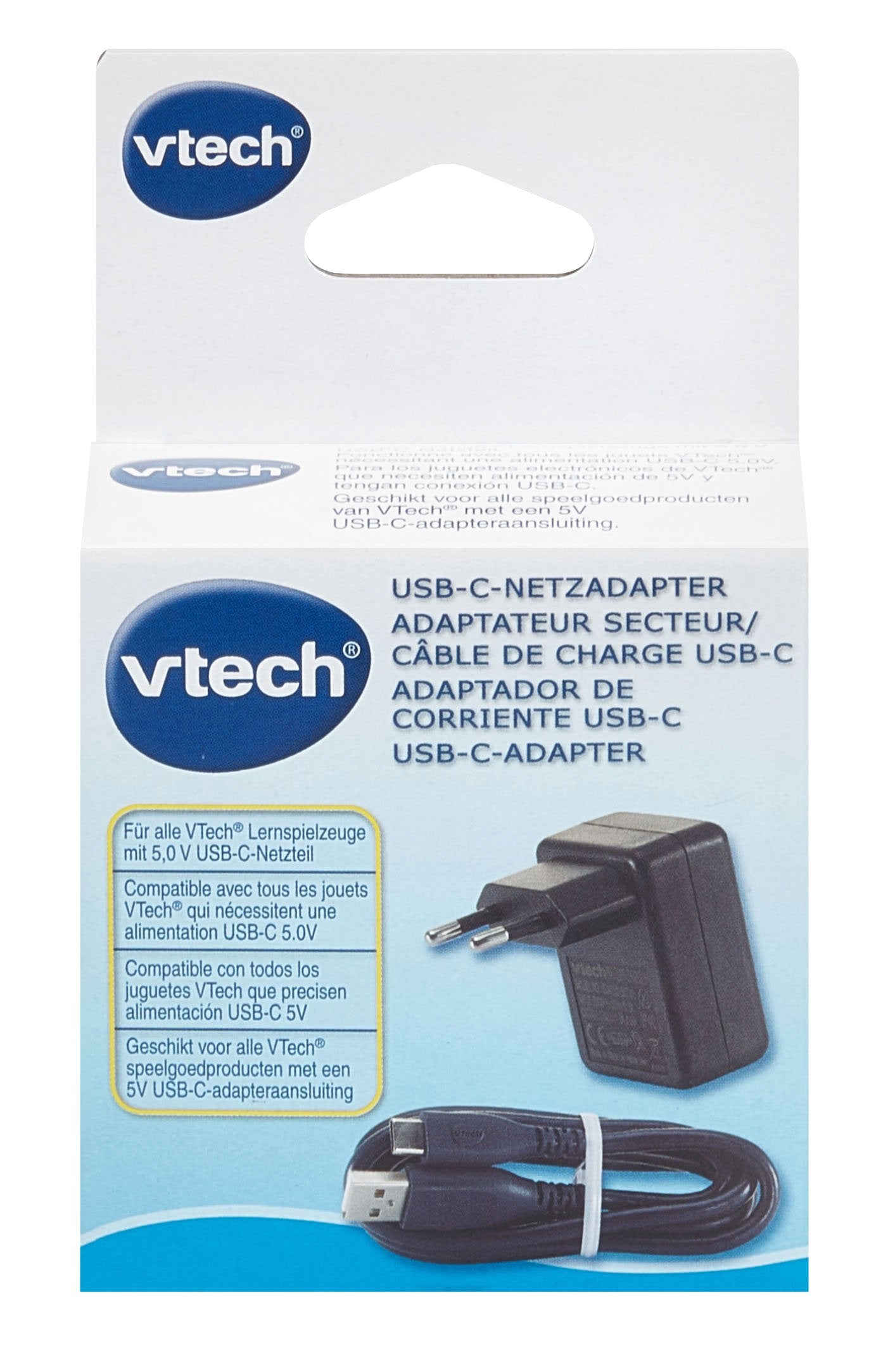 Vtech Usb-C Netzadaptador 7,5 Watt (Negro, Para Vtech Lernspielzeuge) 80-424449