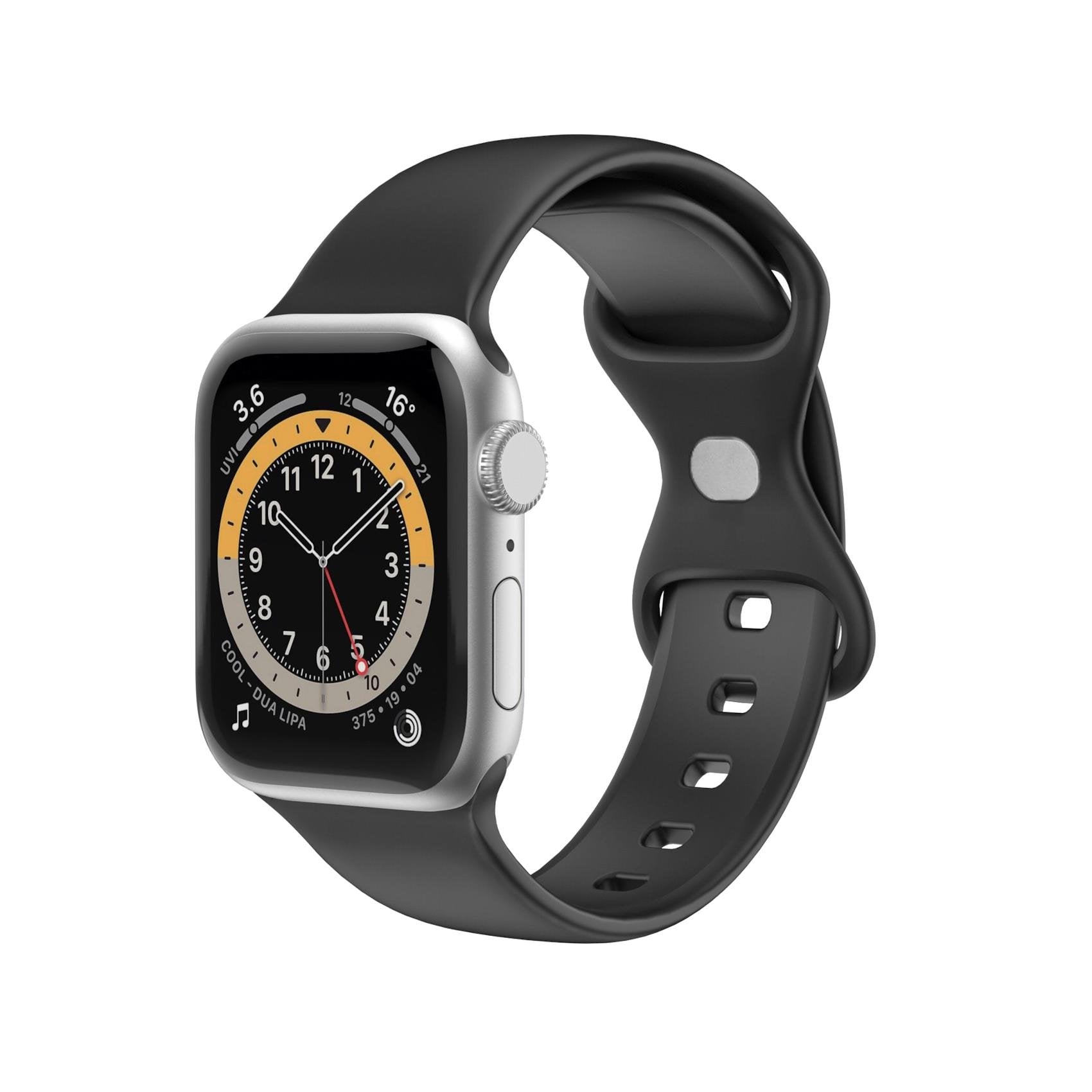 Correa Apple Watch 42/44/45 Sili Bk