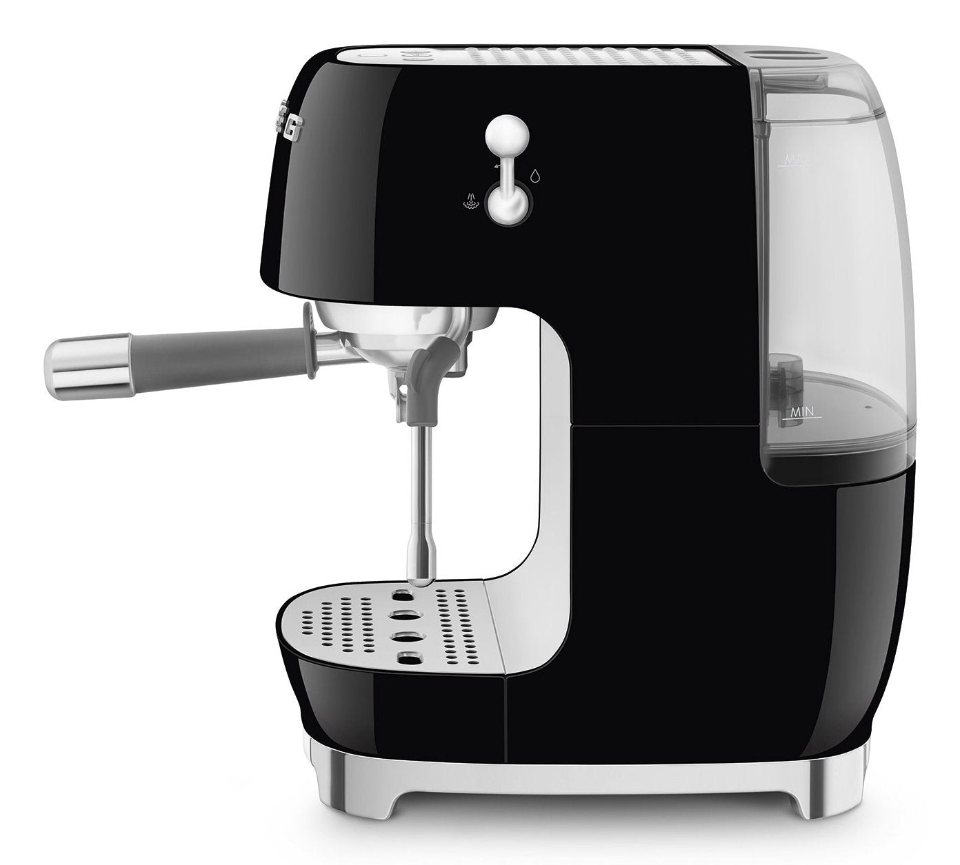 Smeg Espressomaschine Ecf03bleu, Thermoblock, Cold Brew, Dampfdüse, 1.4l Tank
