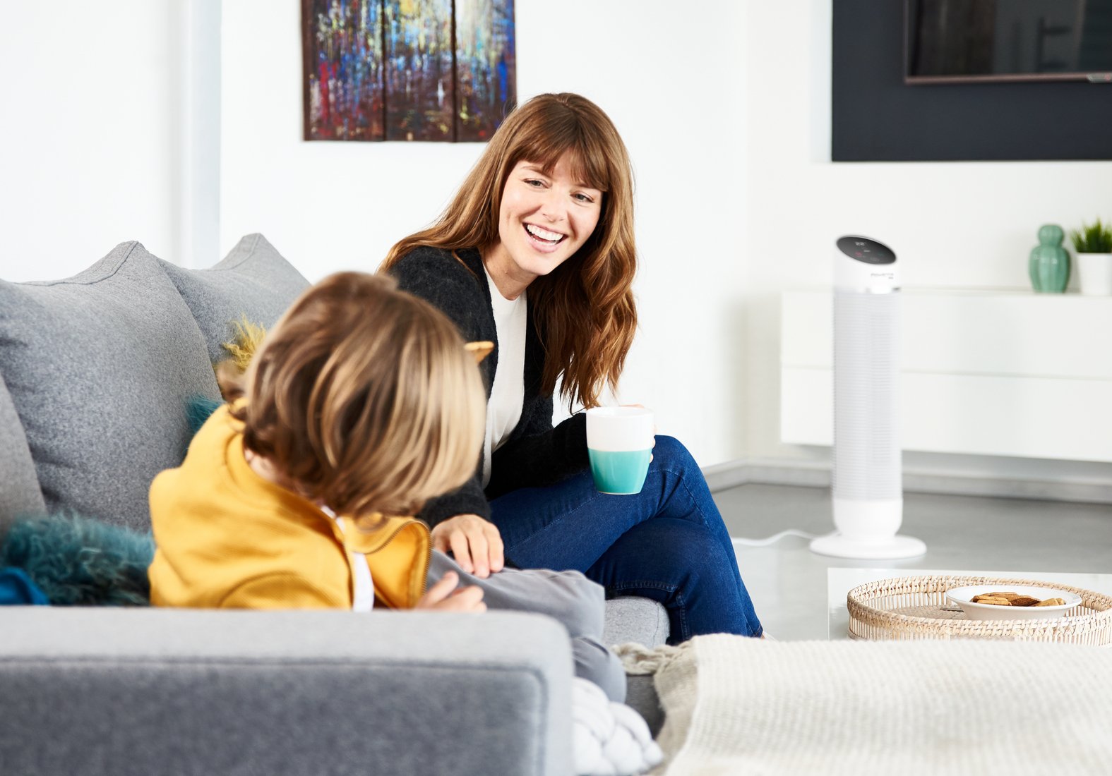 Calefactor  Rowenta Silent Comfort Hq8120 Eléctrico Interior Plata 2400 W Ventilador Eléctrico