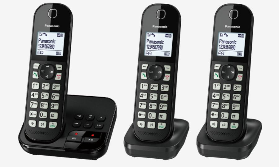 Teléfono  Panasonic Kx-Tgc 463gb Dect Identificador De Llamadas Negro