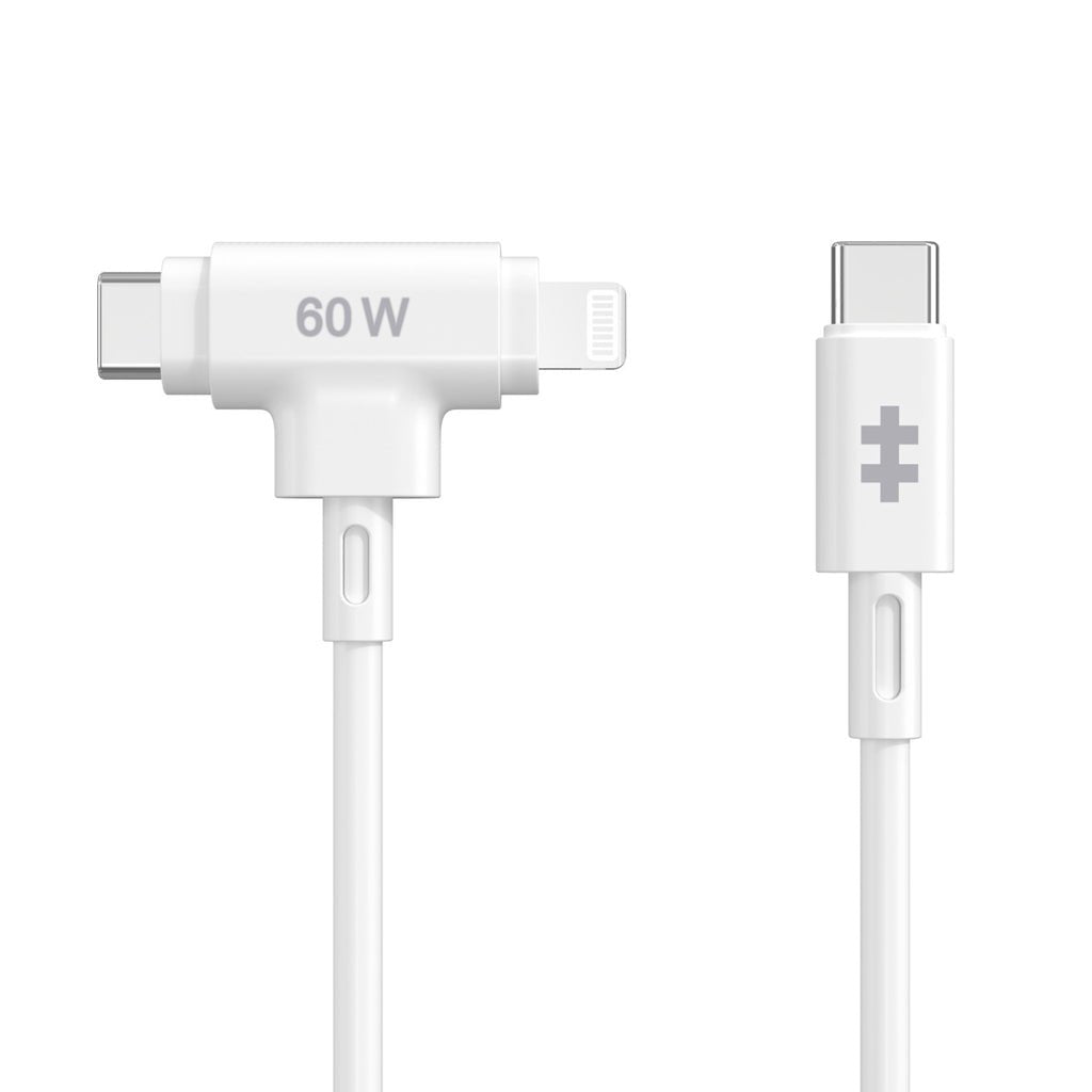 Hyperjuice Cable Lightning 24 Pin Usb-C Macho A 24 Pin Usb-C Lightning Macho 1.5 M Blanco