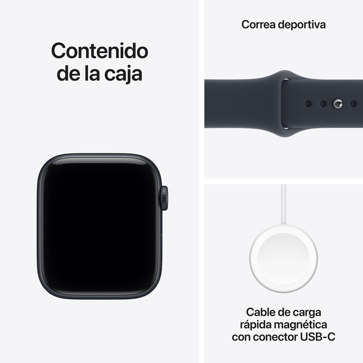 Apple Watch Se3 Gps Cellular 44mm Caja De Aluminio Medianoche Correa Deportiva Azul Marino S M