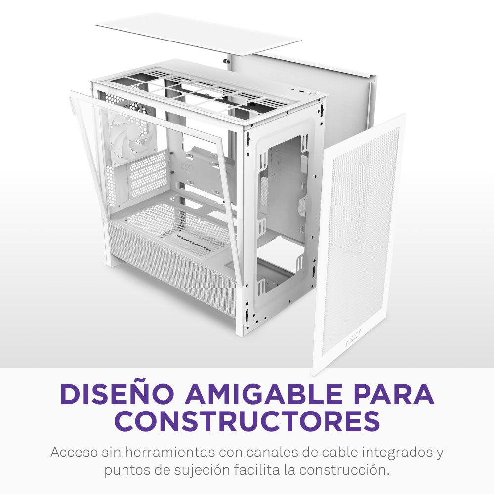EAN 5056547207971 - NZXT H9 H3 Flow Midi Tower Blanco imagen 8