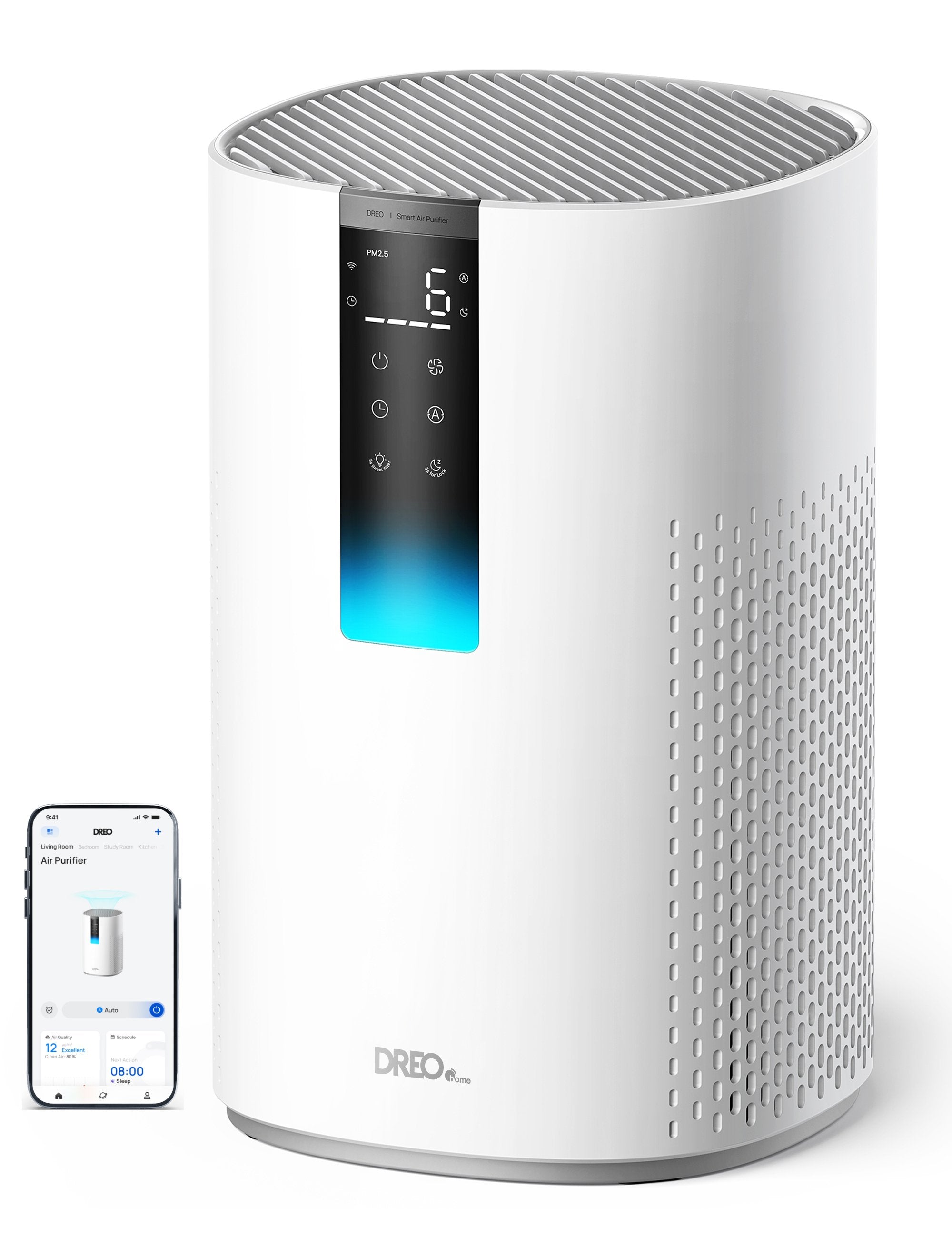 EAN 0810181280609 - Dreo Macro 605S 82 m² 35 dB Blanco imagen 1