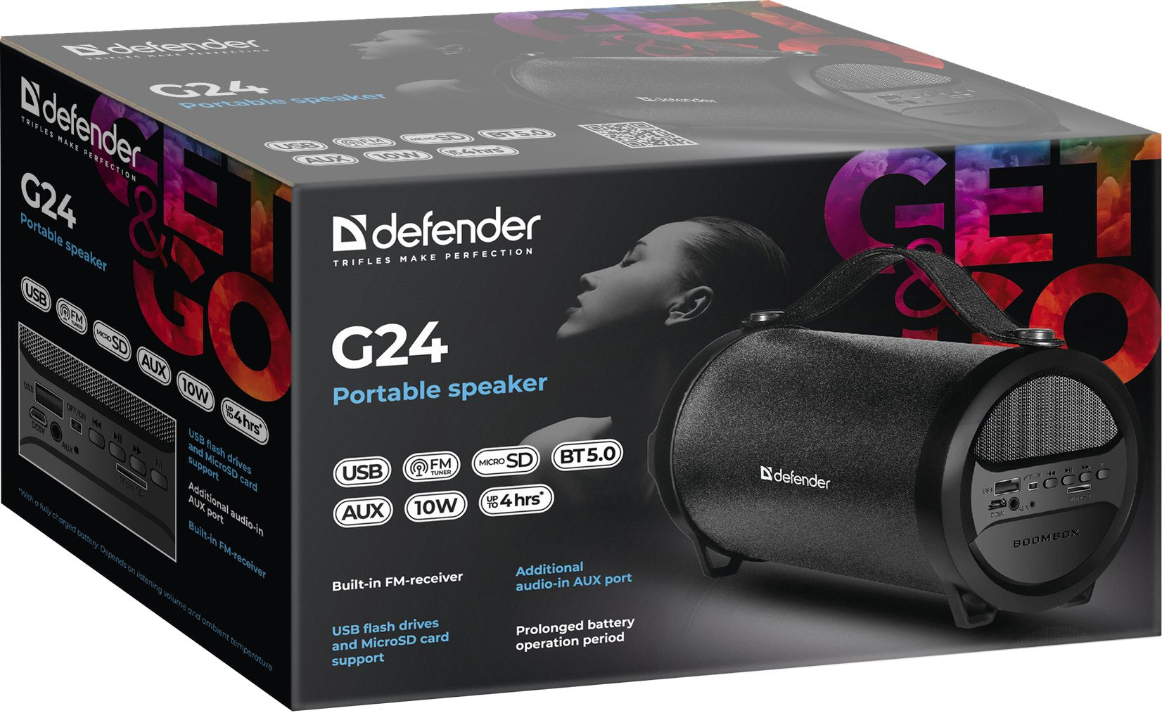 EAN 4714033651240 - Defender G24 Altavoz monofónico portátil Negro 10 W imagen 3