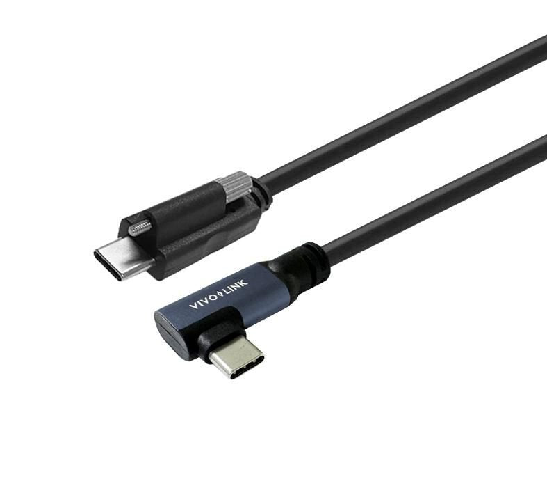 Usb-C To Usb-C Angled Cable  1m With Lock Screw Supports