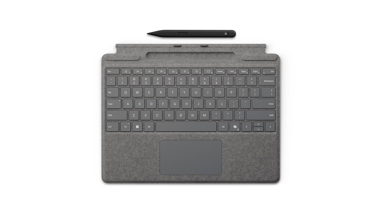 EAN 0196388357628 - Microsoft Surface Pro + Slim Pen Microsoft Cover port Platino imagen 1