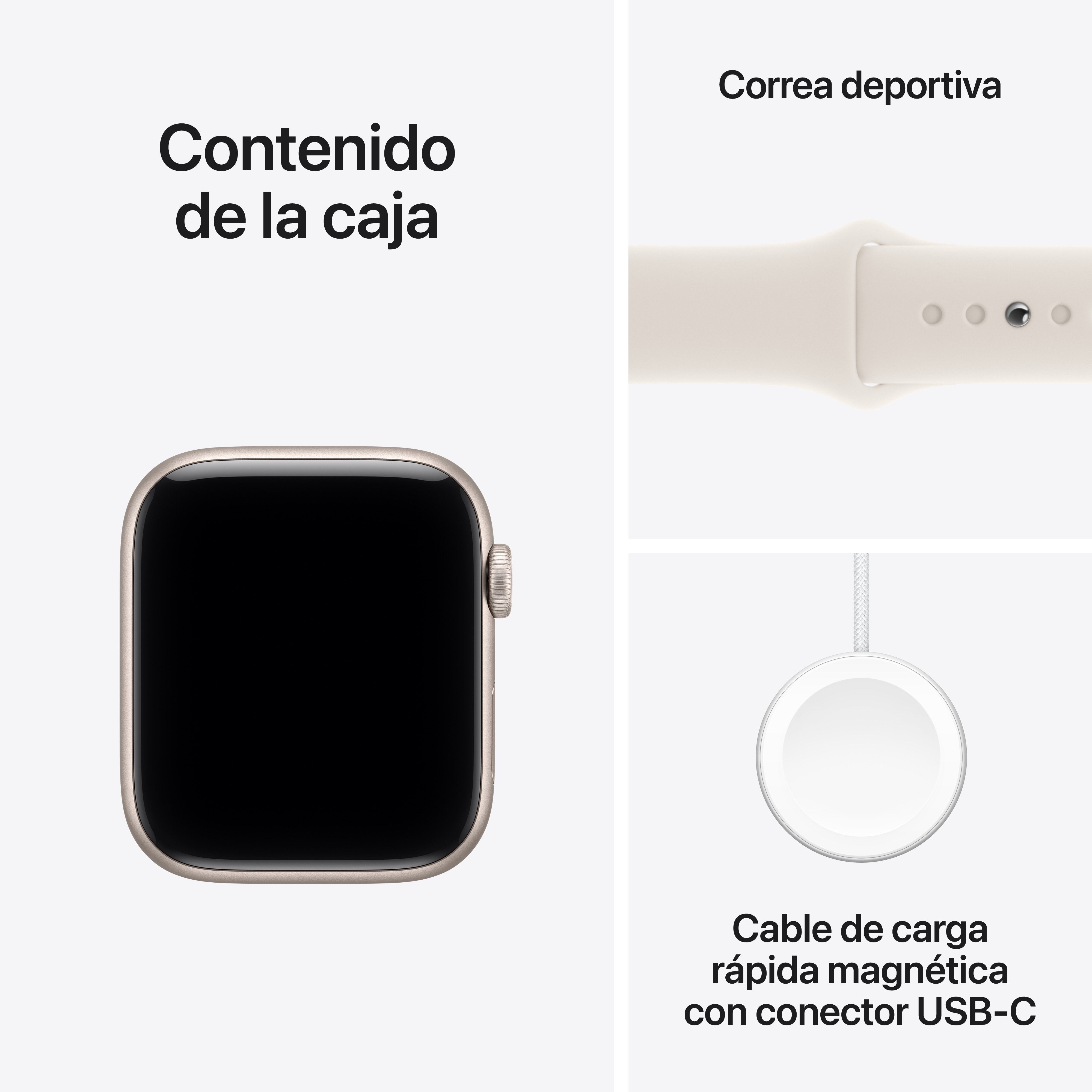 EAN 0195950430721 - Apple Watch SE (3nd generation) OLED 44 mm Digital 368 x 448 Pixeles Pantalla táctil 5G Beige Wifi GPS (s imagen 8