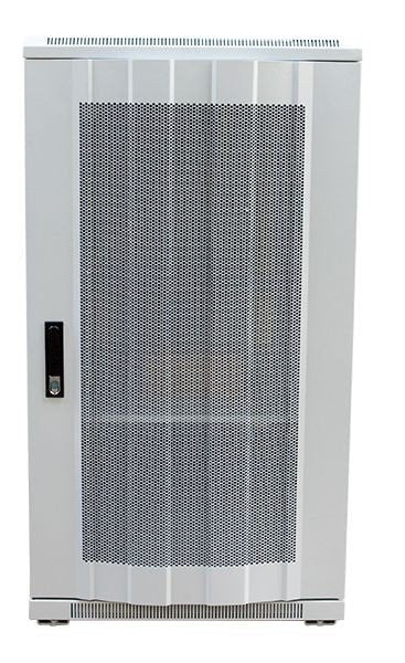 Allnet 19\"Schrank, 22he, B600/T1000mm, Perforierte Blechtüren, Lichtgris, Snb-Serie,
