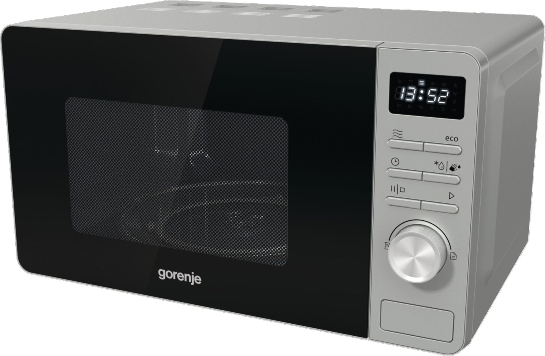 Microondas Gorenje Mo20a3x  20 L, 800 W, Botones, Giratorio, Acero Inoxidable