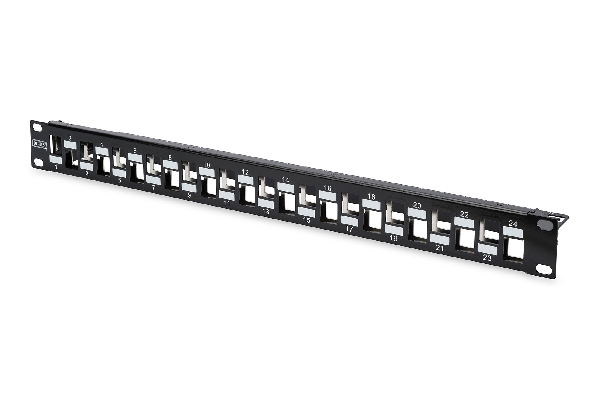 Digitus Patch Panel 1u 24 Puertos Modular Blindado Negro