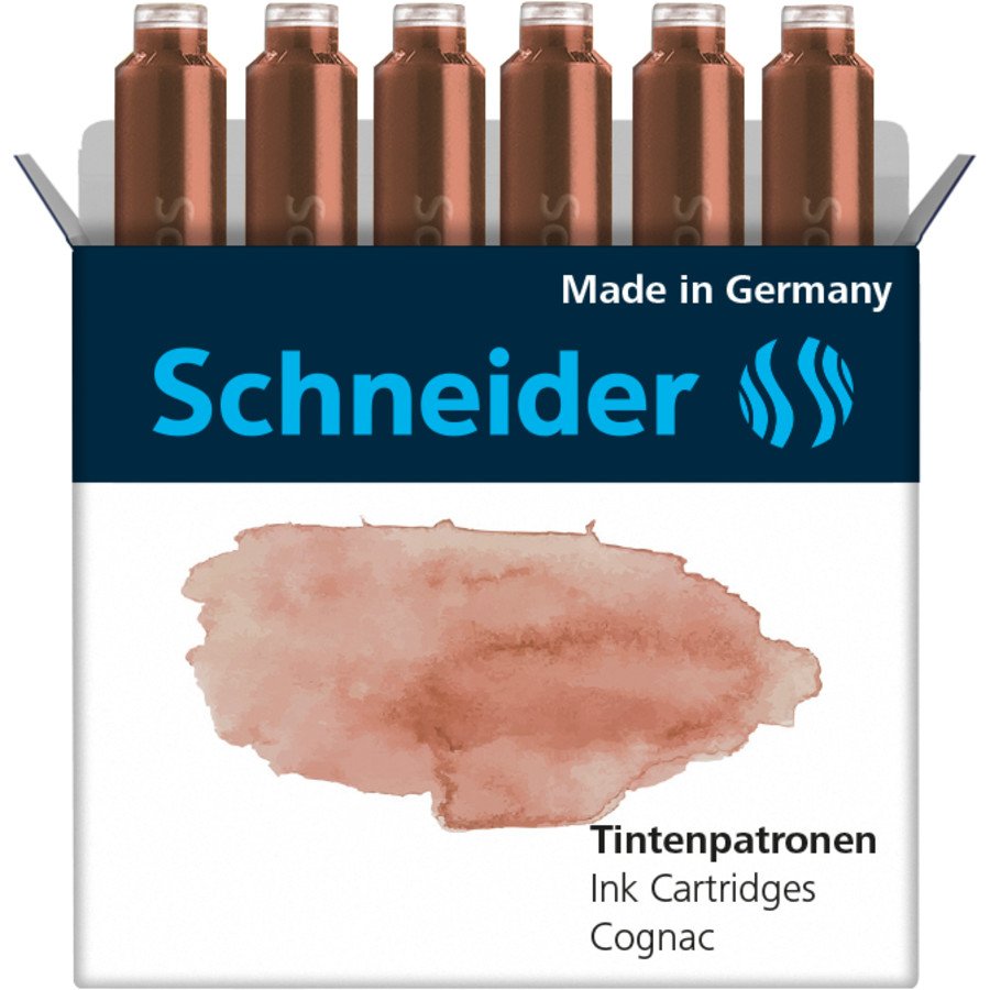Schneider Cartuchos De Tinta Para Pluma Cognac