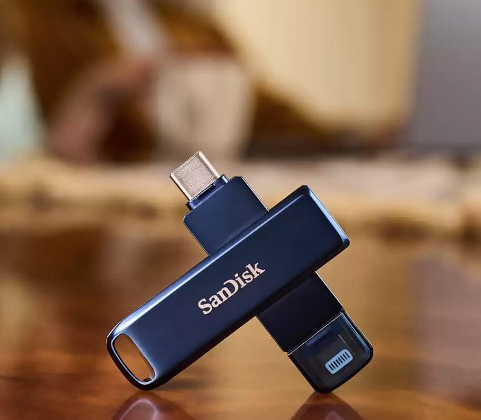 EAN 0619659211851 - SanDisk iXpand unidad flash USB 128 GB USB Type-C / Lightning 3.2 Gen 1 (3.1 Gen 1) Azul imagen 5