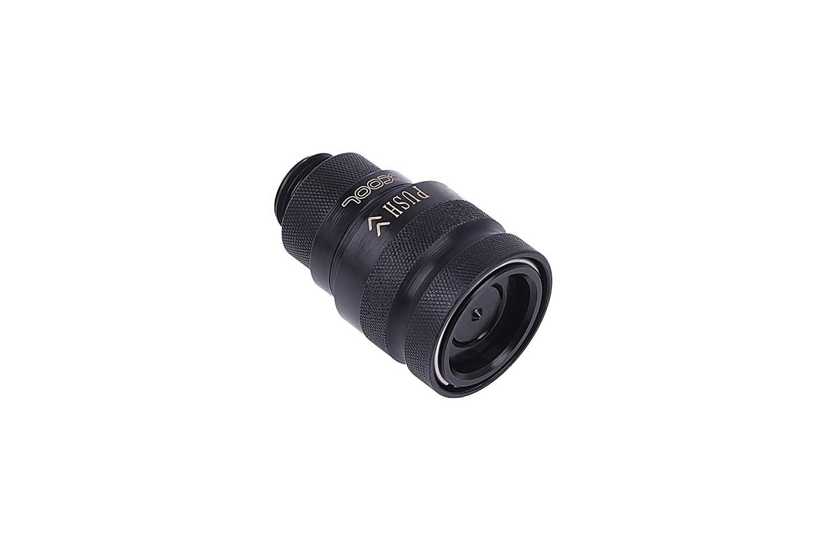 Alphacool Acoplamiento De Cierre Rápido Icicle G1/4 Ag - Deep Black 17441