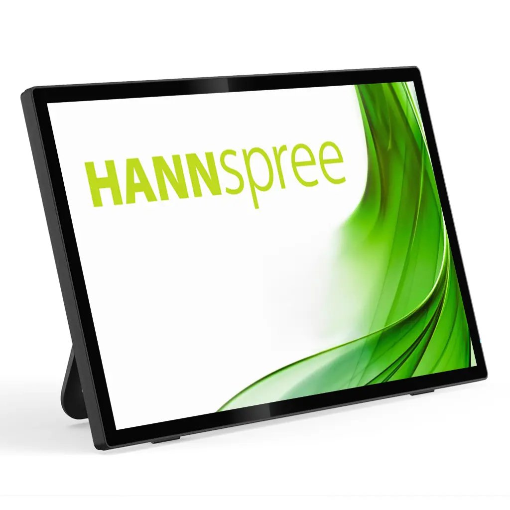 Monitor 23.8" Tactil Dp Hdmi Hannspree Ht249ppb Fhd 75hz 400 Cd/M2 2x2w Vesa 100x100 Portable