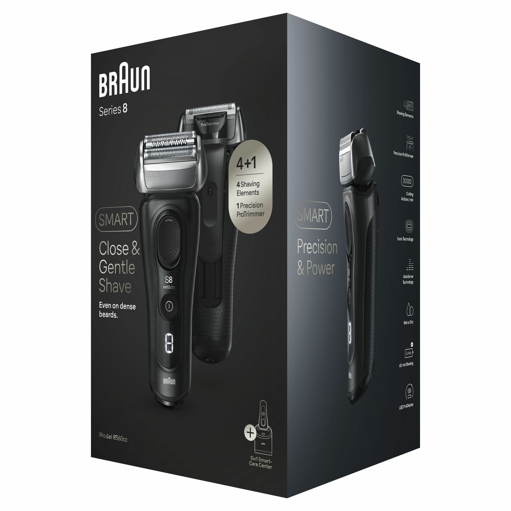 Afeitadora Braun Series 8 8560cc System Wet&Dry