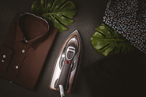 Plancha De Vapor Adler Ad 5030 Cerámica Marrón, Gris, Blanco 3000 W.
