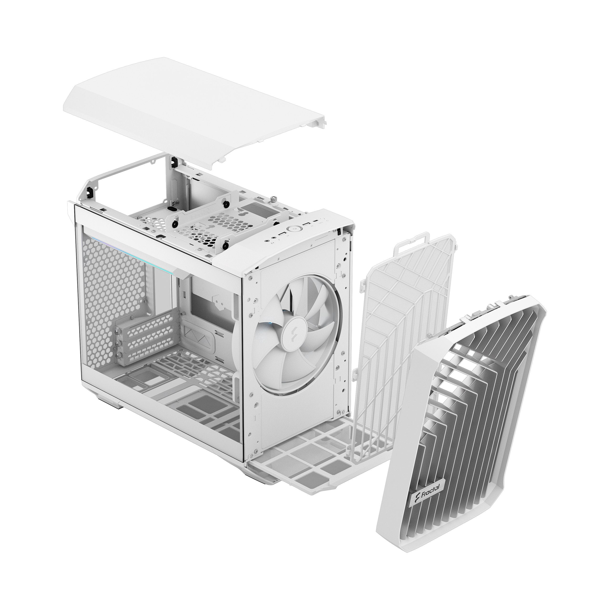 Caja Pc Fractal Design Torrent Nano Rgb White Tg Light Tint, Tower-Gehäuse Fd-C-Tor1n-05