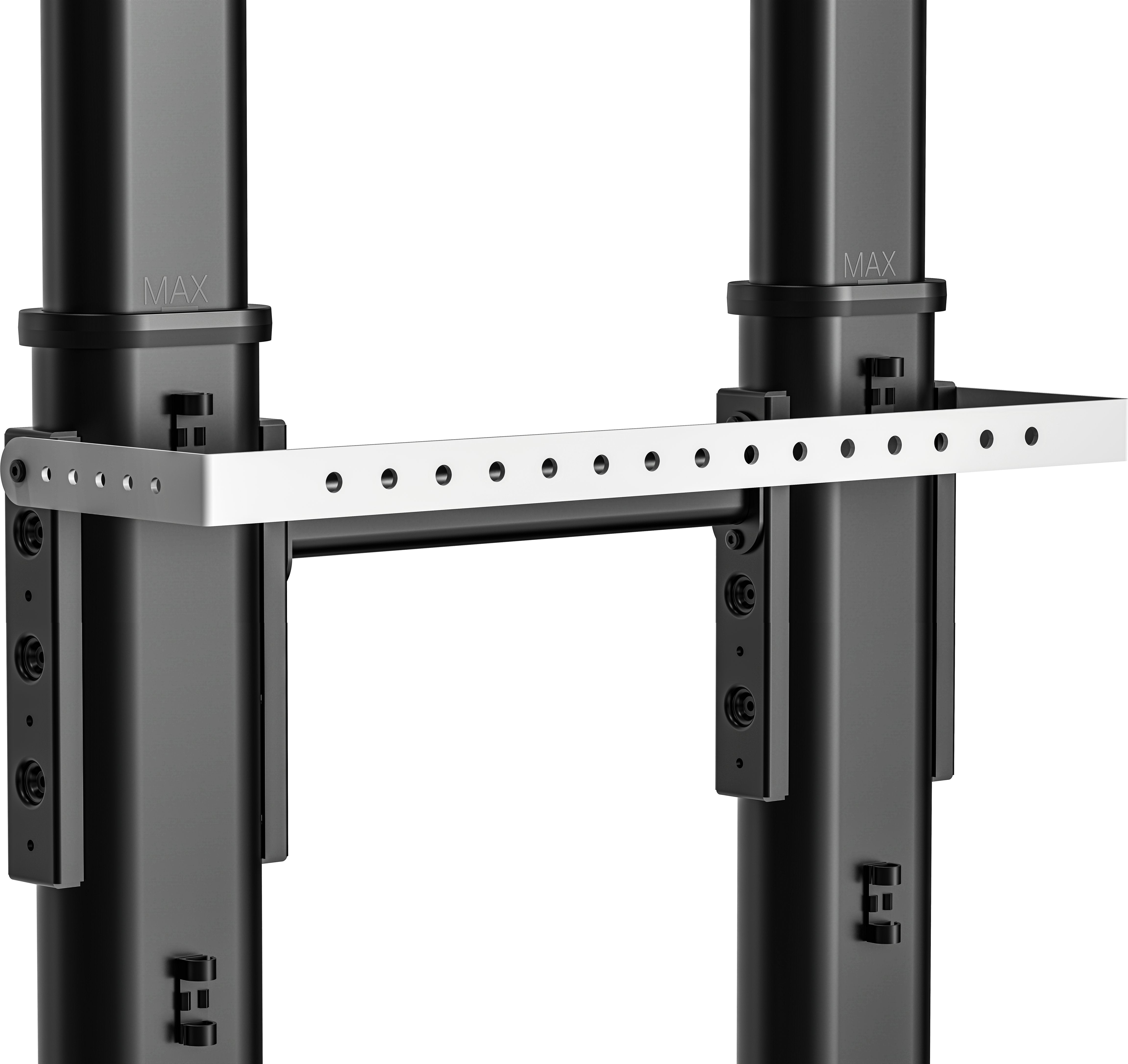 Vision X-Series Vfm-F26w Base Altura Ajustable Para Pantalla Plana 80kg Acero Negro Arenado Tamaño De Pantalla: 55"-100" Montable De Suelo A Pared