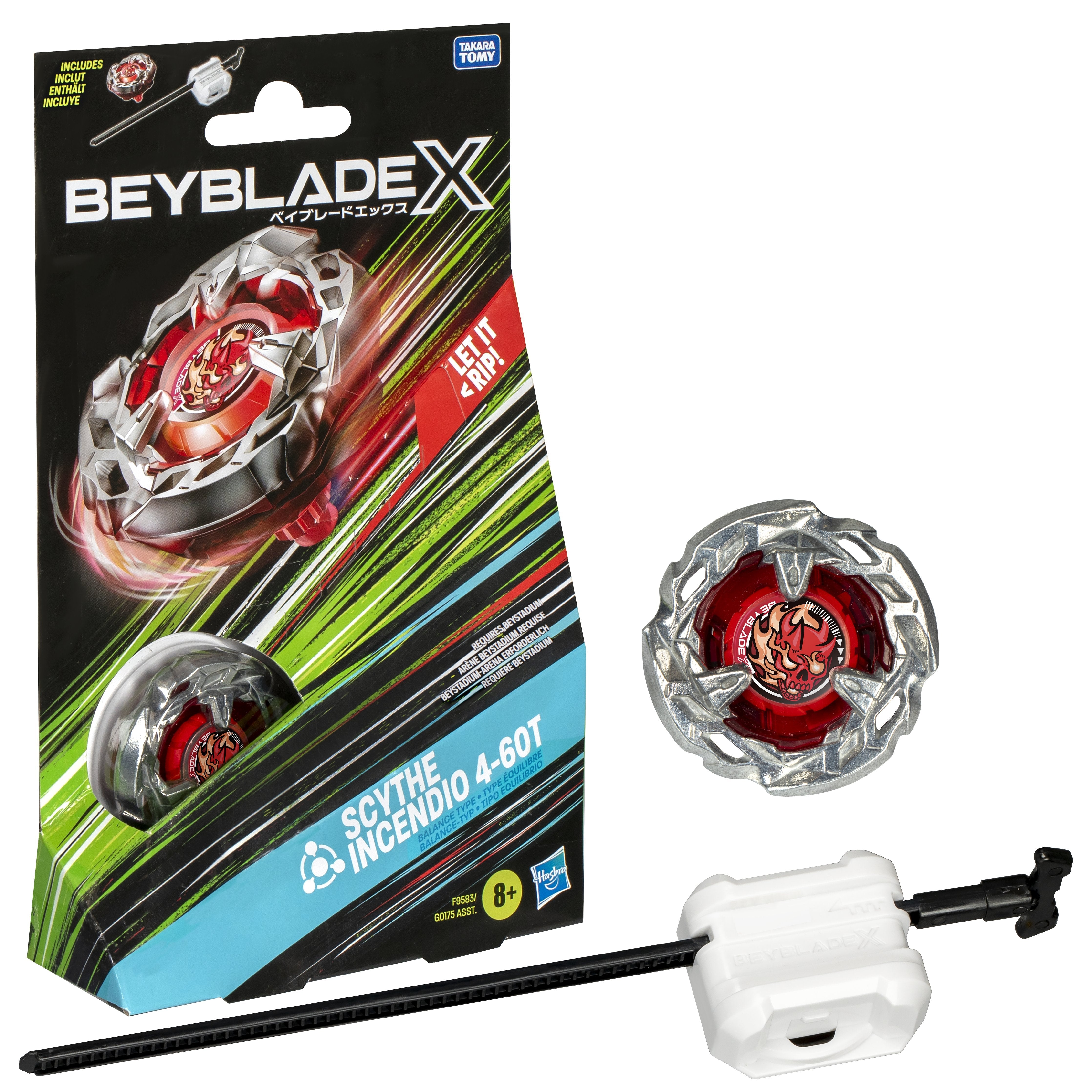 Juego Kit Inicial Sword Dran 3-60f Beyblade X Surtido
