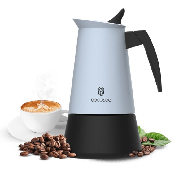 Cafetera Cecotec Piccolina 600 Azul Claro/Negro, 300 Ml I 6 Tazas 8435484001090.0