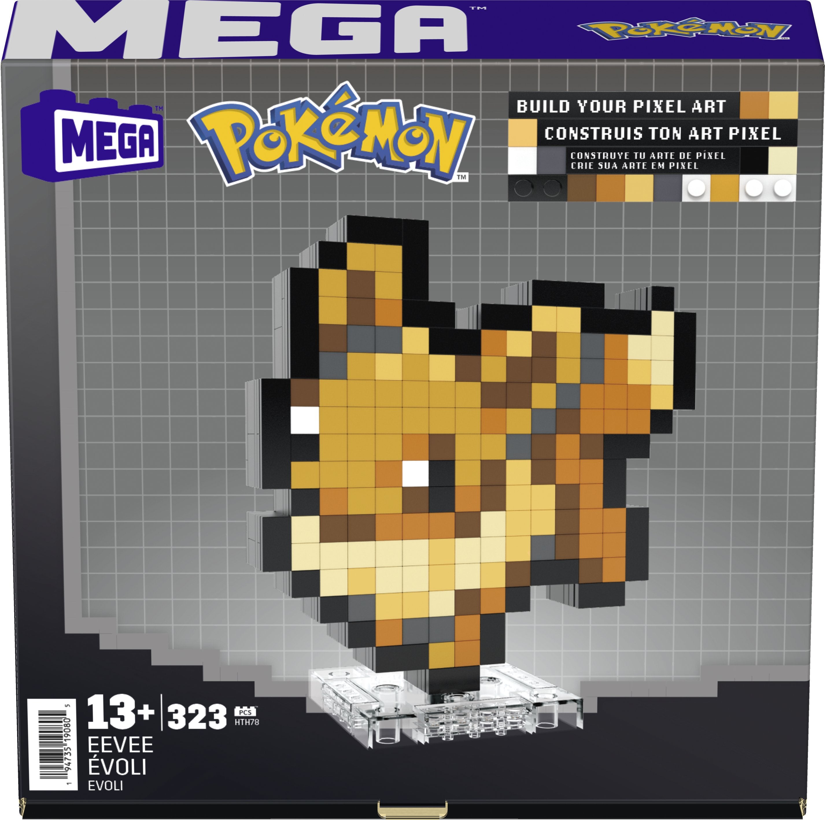 Mattel Mega Pokémon Eevee Pixel Art  Hth78