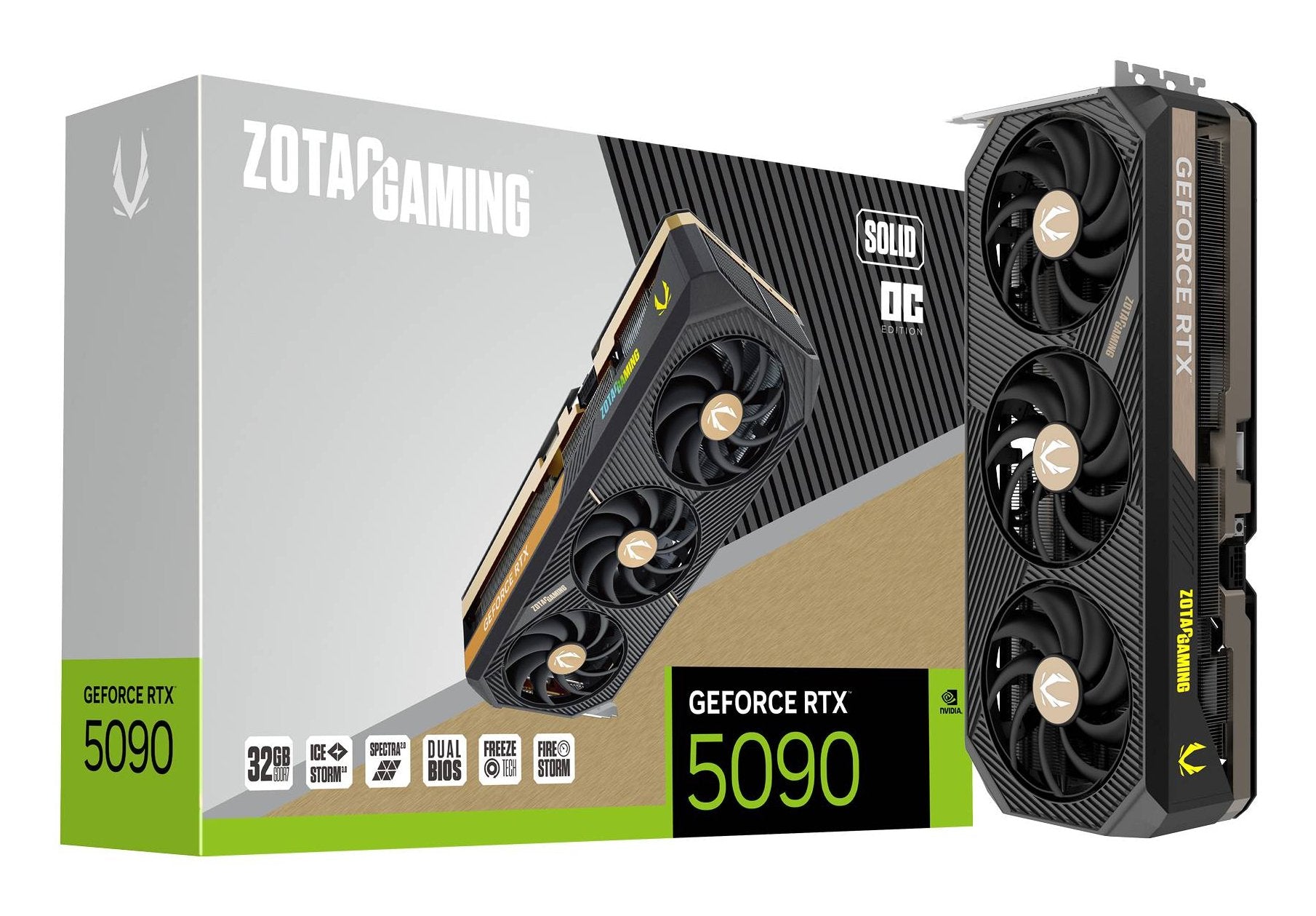 Zotac Gaming Geforce Rtx 5090 Solid Oc 32gb Gddr7 Dlss4 Zt-B50900j-10p