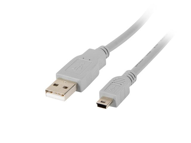 Lanberg Cable Usb Macho A Mini Usb Macho  Ca-Usbk-10cc-0018-S Gris 1.8 Metros