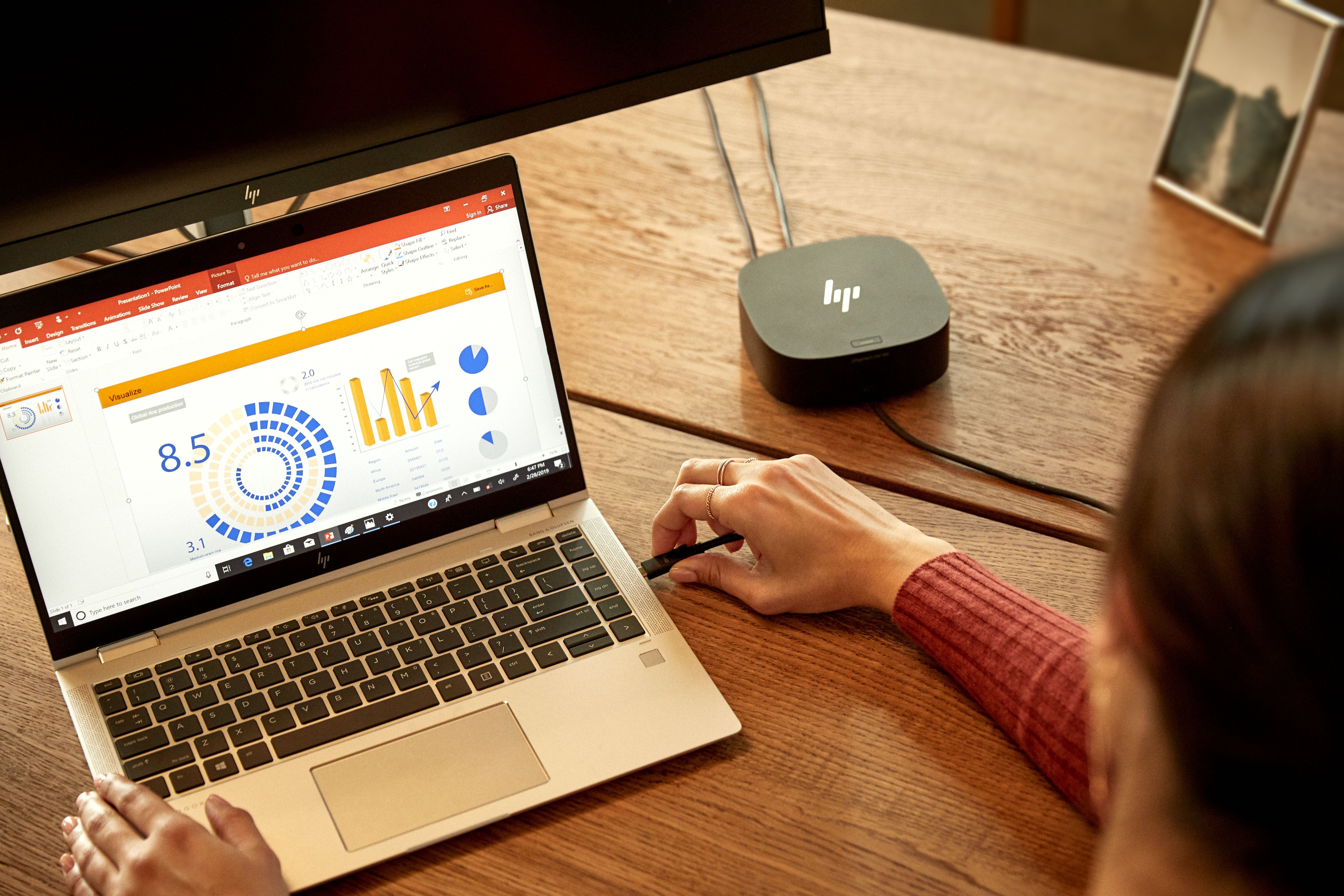 Hp Usb-C Dock G5 Docking Station Con Cable Alimentación. Para Uk,Eu. Para Hp 11 G6, 14u, 15u, 17 G5 Doc0220a