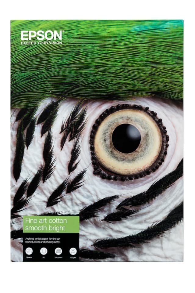 Epson Fine Art Cotton Smooth Bright Ii  A3+ 25 Sheets
