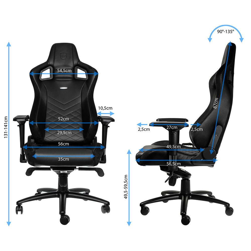 Noblechairs Epic Silla Gaming Acolchada Negro