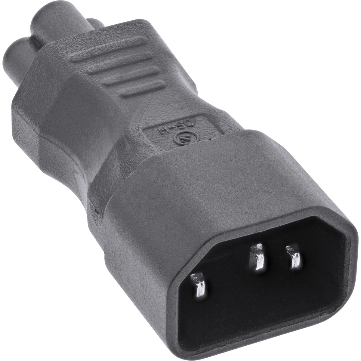 Adaptador De Fuente De Alimentación Inline Iec 60320 C14/C5, 3 Pines